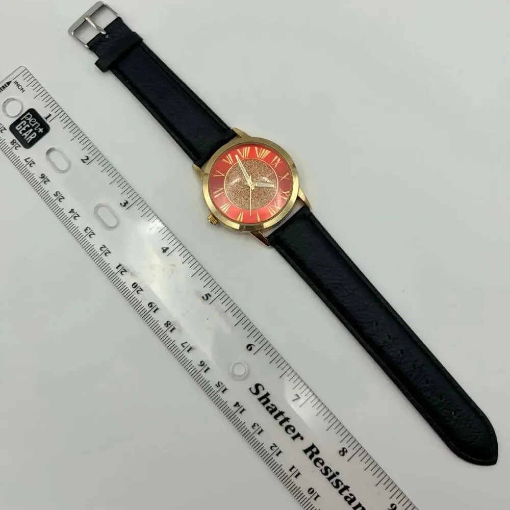 Gold & Red Men’s Watch